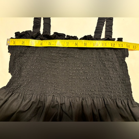 Topshop smocked peplum, open back section top, M - Picture 4 of 11